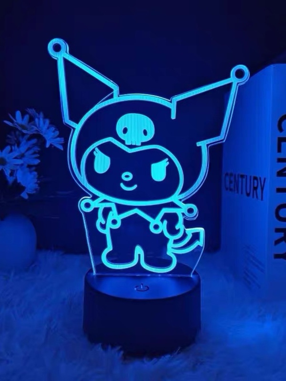 Kuromi LED decor light, white base NWT